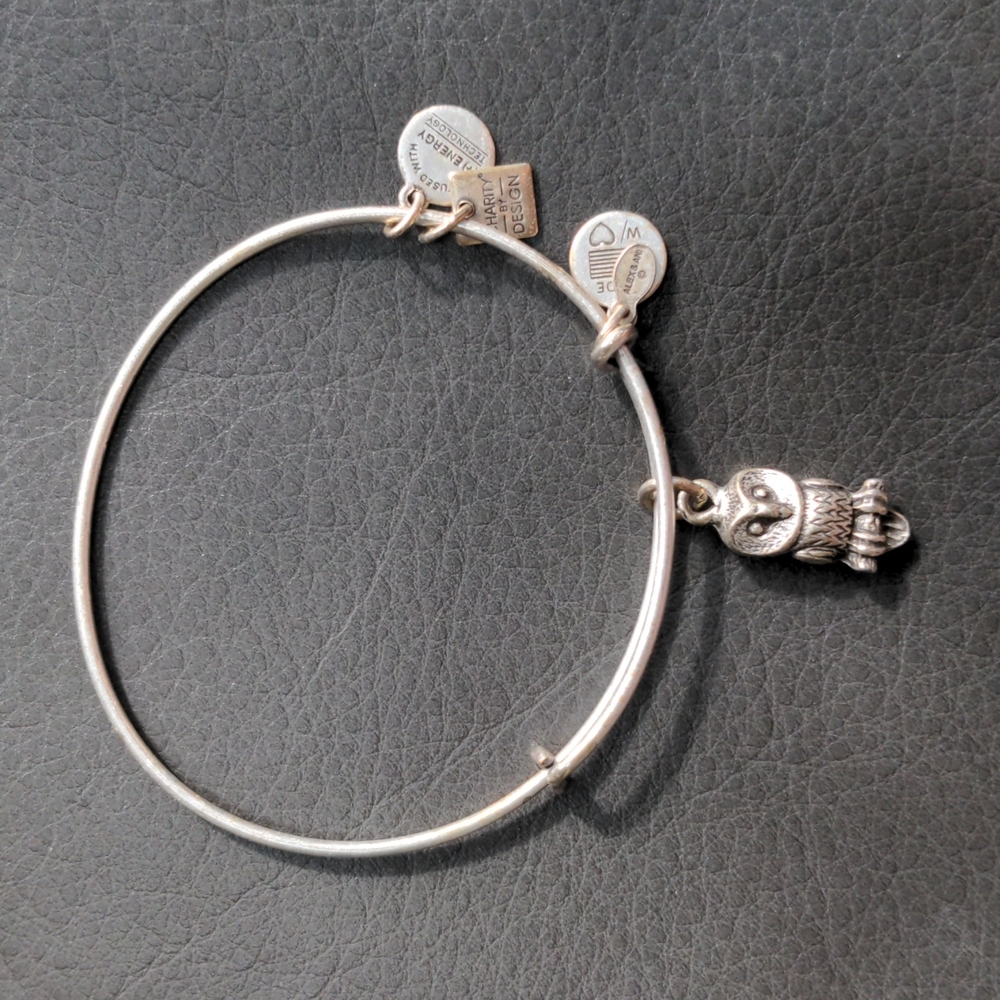 Alex and Ani "Ode to the Owl" Charity Charm Bangle